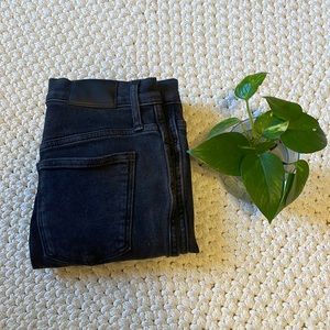 Madewell high rise black skinny jeans